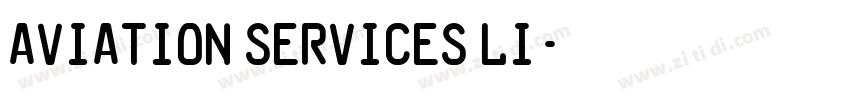AVIATION SERVICES LI字体转换
